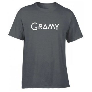 Triko unisex Gramy charcoal (bílý nápis)